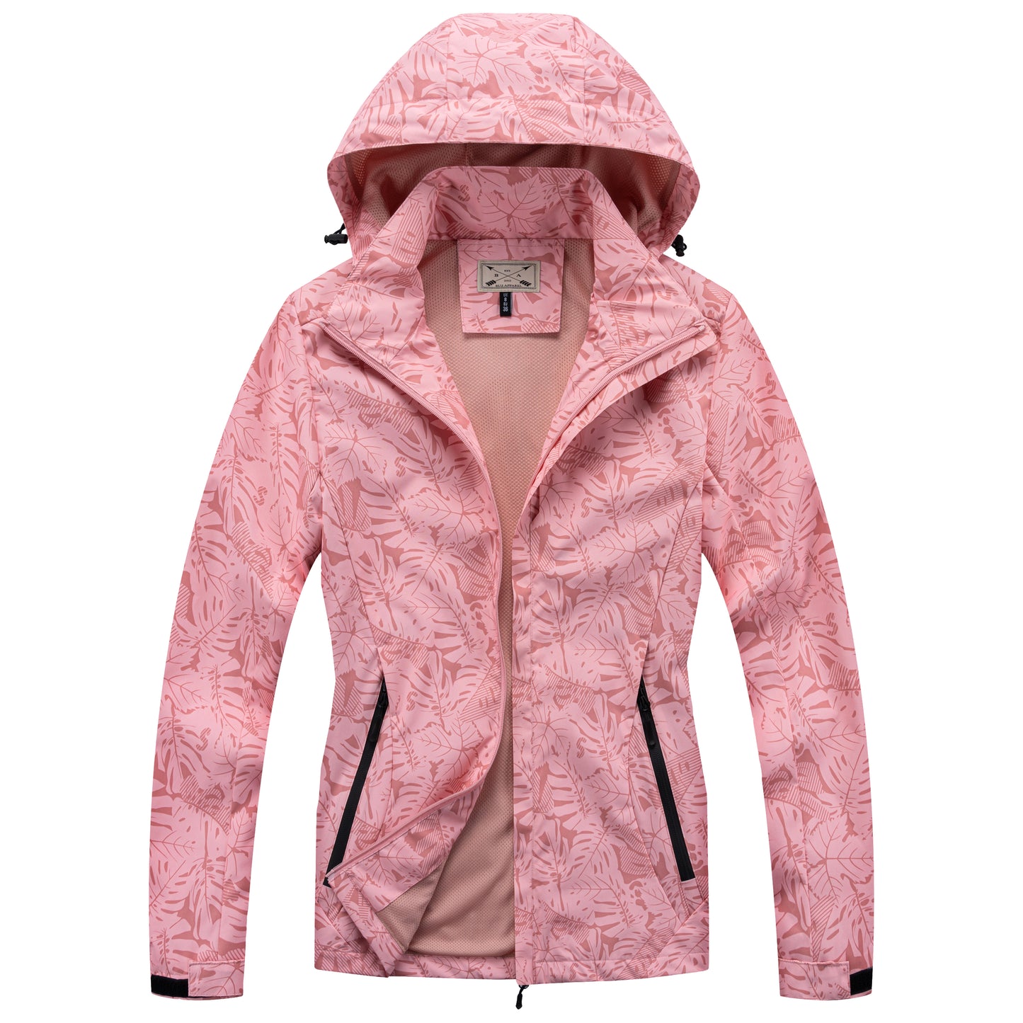 Ladies Printed Rain Jacket - White