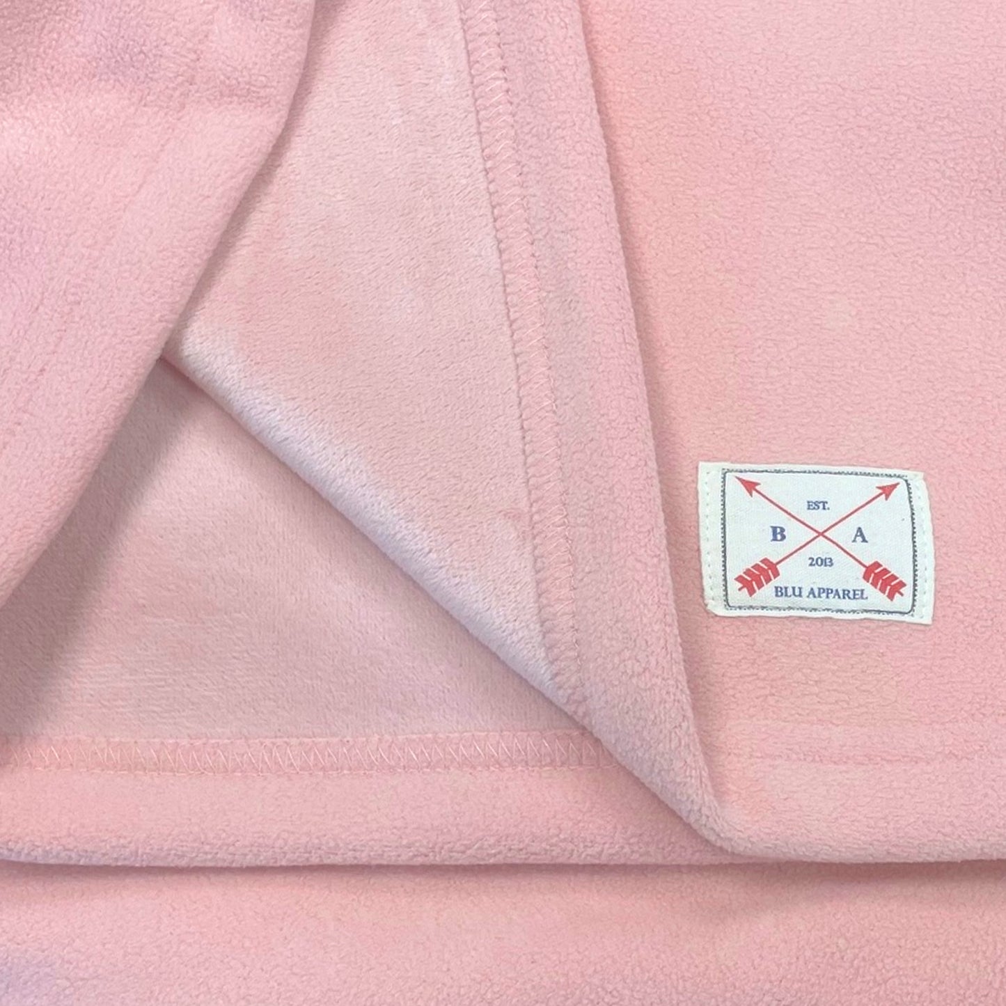 Kids 1/4 Zip Fleece Jumper - Pink