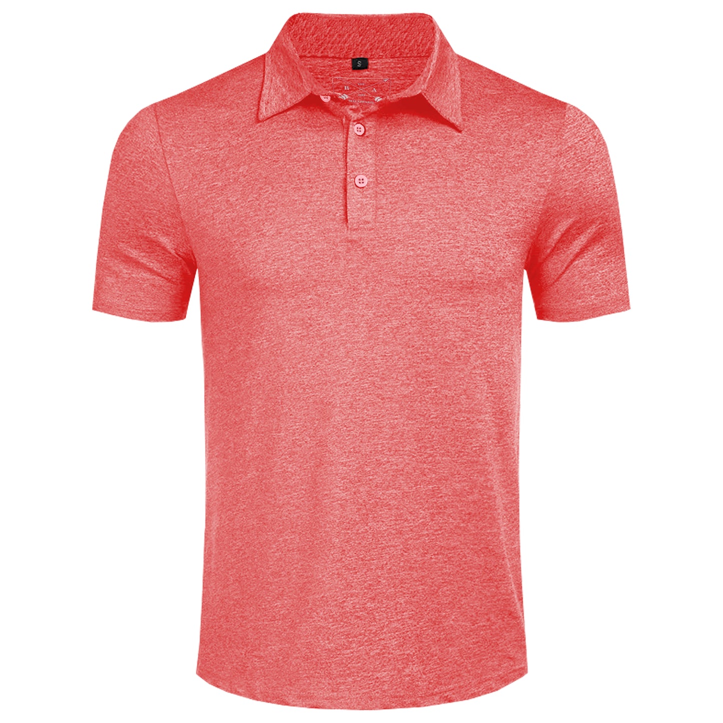 Men's Dry Fit Golf Polo - Charcoal Marl