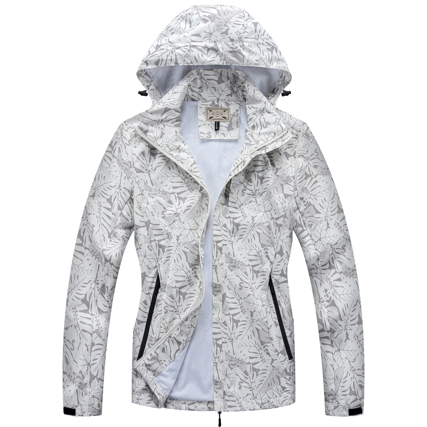 Ladies Printed Rain Jacket - Pink